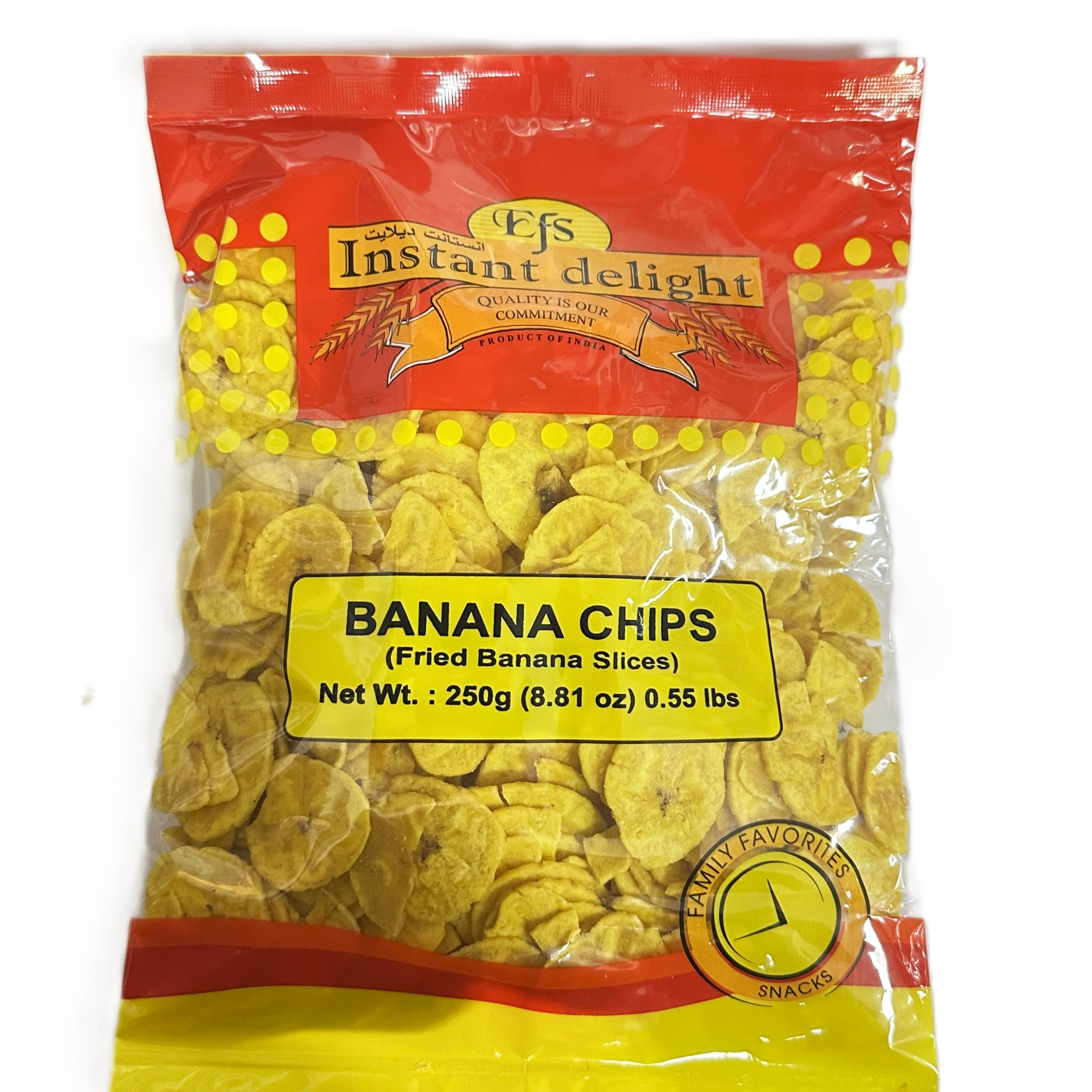 INSTANT DELIGHT BANANA CHIPS 250GM
