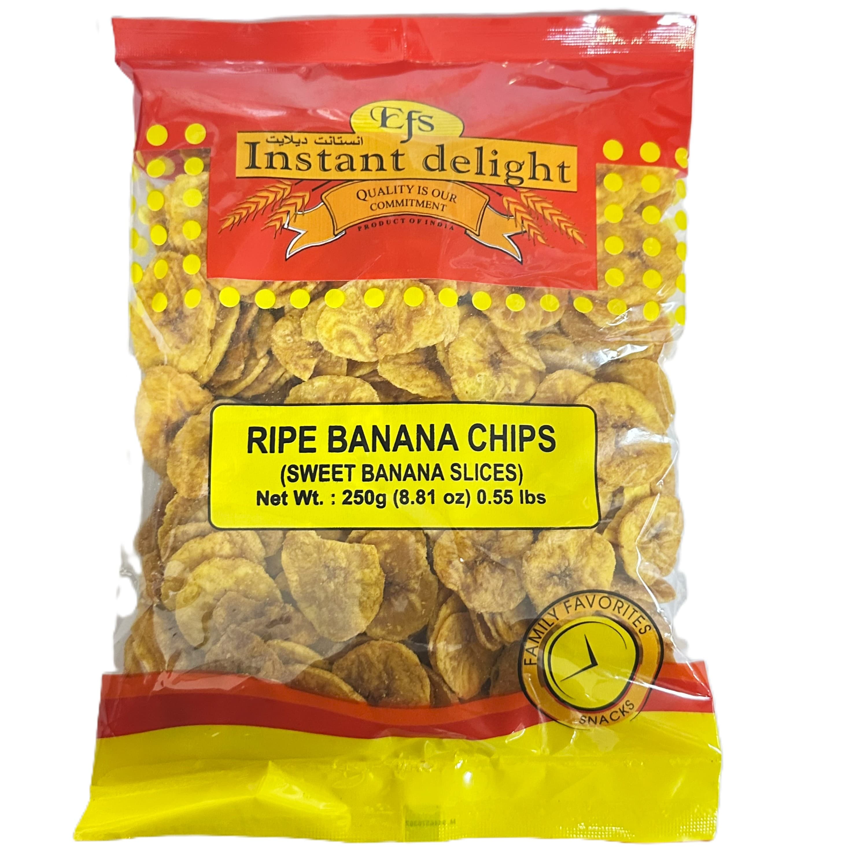 INSTANT DELIGHT RIPE BANANA CHIPS 250GM