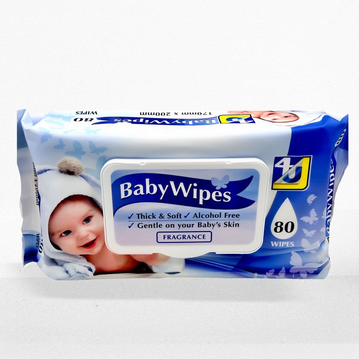 4U BABY WIPES FRAGRANCE 80PC