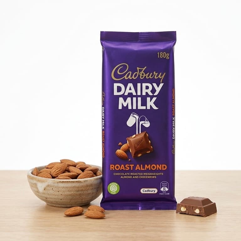 CADBURY DAIRY MILK ROAST ALMOND 180G