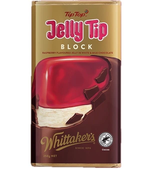 WHITTAKERS TIP TOP JELLY TIP BLOCK 250GM