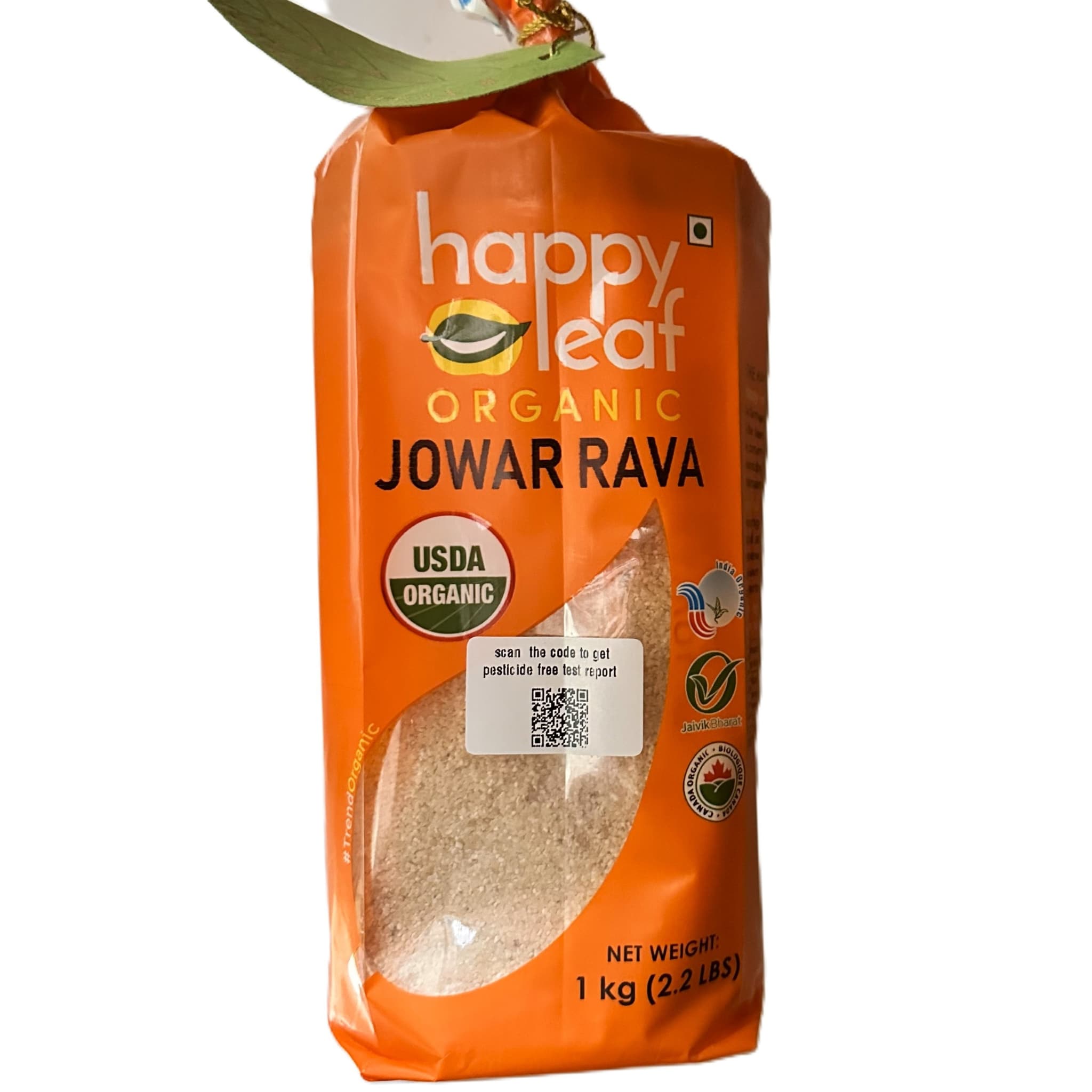 Happy Org Rice Rava HAPPY LEAF JOWAR RAVA 1KG | Medusa Store