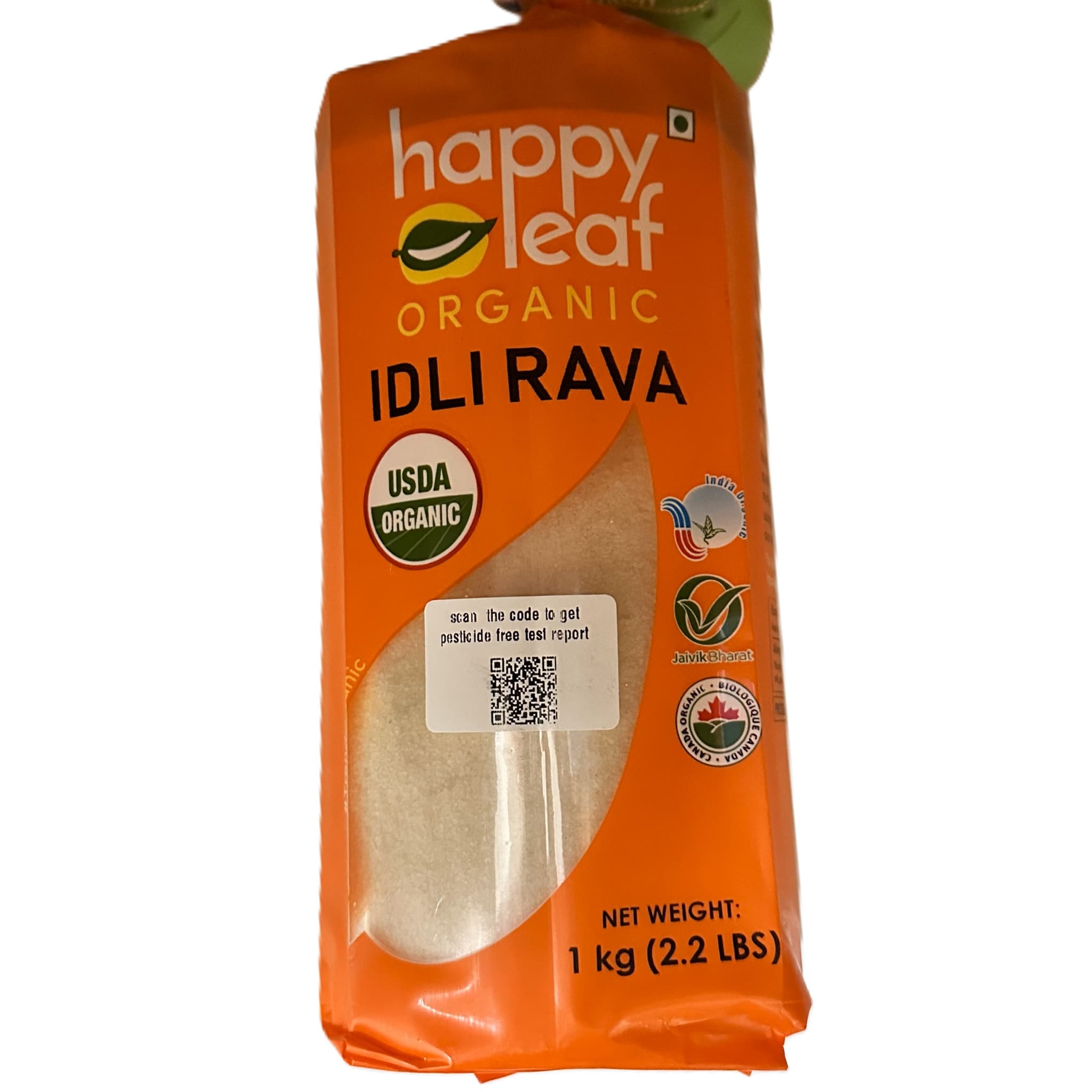 Happy Org Rice Rava HAPPY LEAF IDLI RAVA 1KG | Medusa Store